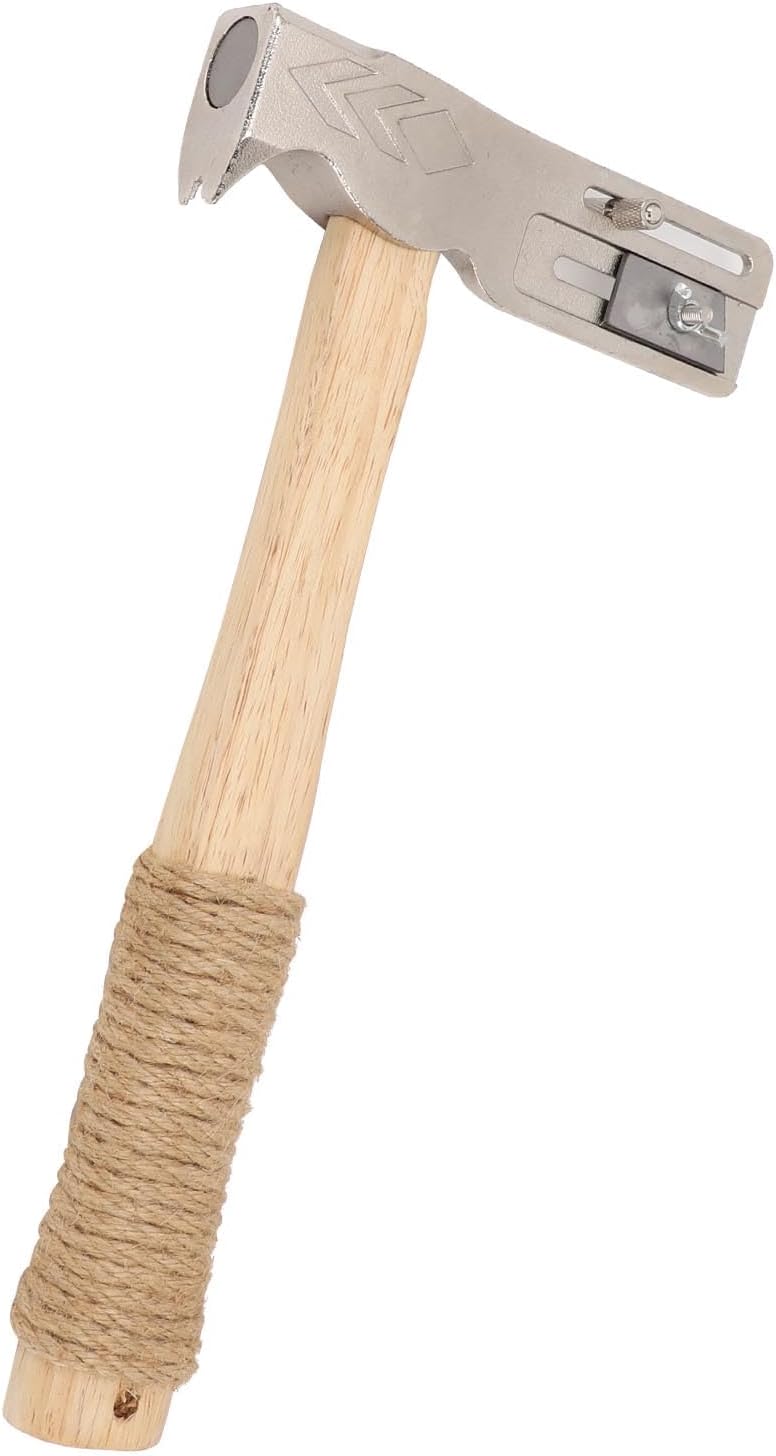 Dpofirs Hacha Para Roofing, Magnetic Roofing Hammer, Multifunctional Magnet Roofing Tool, for Installation of Roofing Nails Felt Hats - Image 1